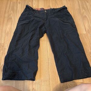 buffalo david bittman linen cotton blend women’s capri pants size 29